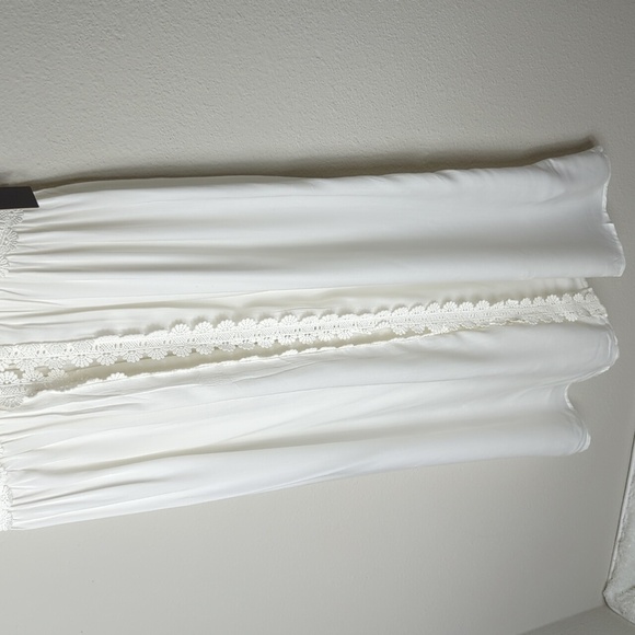 Lulu's Swim Lulus Bay Breeze White Short Sleeve Swim Cover-Up Women's XS - Picture 3 of 11